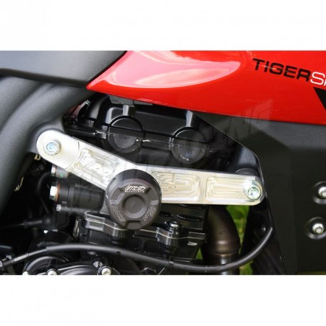 Tampons de protection avec platines de déport GSG MOTO Tiger 1050 Sport 2013-2014