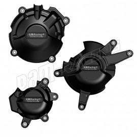Kit de 3 protections de carter GB Racing CB650F, CBR650F 2014-2018, CBR650R & CB650R 2019-2020