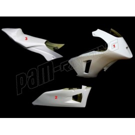 Carénage poly complet 3 parties version 2 fibre de verre MOTO2 ICP SRT FAIRINGS