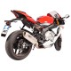 Demi-ligne racing Ø54 mm inox ou titane + silencieux Force titane R1 2015-2024 SPARK