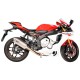 Demi-ligne racing Ø54 mm inox ou titane + silencieux Force titane R1 2015-2024 SPARK