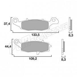 Plaquettes de frein avant SA Sinter route BREMBO KAWASAKI, SUZUKI