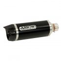 Silencieux Thunder racing ou homologué aluminium noir  embout carbone ARROW R6 2006-2016
