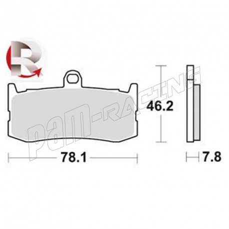 Plaquettes de freins avant AP RACING route métal fritté Daytona 675 2009-2016