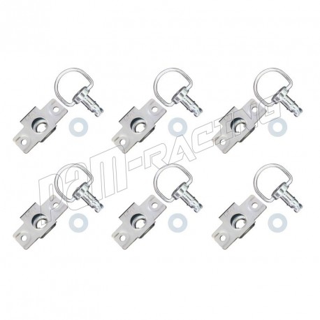 Lot de 6 DZEUS à riveter complet 12 mm