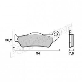 Plaquettes de frein avant/arrière SA Sinter Route BREMBO Aprilia, BMW, Ducati, Huqvarna, KTM, Moto Guzzi, Yamaha