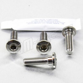 Kit 4 vis de disques de frein arrière KAWASAKI M8x(1.25)x30 MM inox ou titane PRO-BOLT