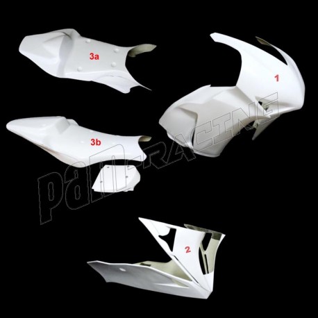 Carénage poly complet 3 parties racing HRC fibre de verre CBR1000RR 2012-2016 SRT FAIRINGS