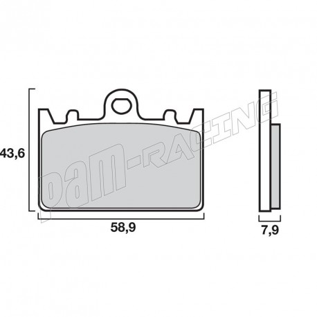 Plaquettes de frein avant SA Sinter route BREMBO ZXR400