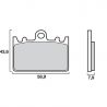 Plaquettes de frein avant SA Sinter route BREMBO ZXR400