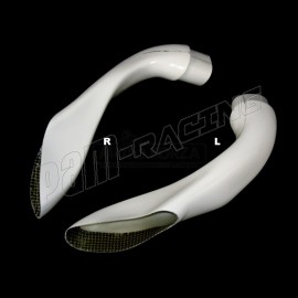 Canaux d'entrée d'air fibre de verre blanche ou noire RSV4 2009-2014 SRT FAIRINGS