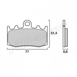 Plaquettes de frein avant SR Sinter racing/route BREMBO BMW