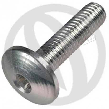 Vis à tête bombée M4 x 12 mm en inox 316