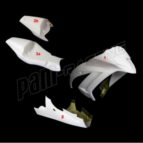 Carénage poly complet 3 parties fibre de verre ZX10R 2011-2015 SRT FAIRINGS