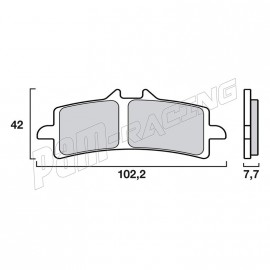 Plaquettes de frein avant Brembo SA Sinter Route