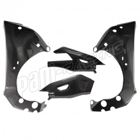 Protections de cadre et bras oscillant carbone YZF R1 2015-2026, MT10 2016-2025