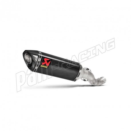 Silencieux adaptable SLIP-ON mono silencieux carbone Akrapovic RSV4 RF/RR 2017-2020, TUONO V4 1100 2017-2020