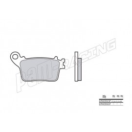 Plaquettes de frein arrière sinter CBR1000RR, CBR600RR, ZX10R, ZX636R, GSXR600, GSXR750, GSXR1000 Brembo