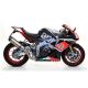 Silencieux Race-Tech embout carbone ARROW RSV4 2009-2020, TUONO V4 2011-2014, TUONO V4 1100 2015-2020