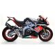 Silencieux Race-Tech embout carbone ARROW RSV4 2009-2020, TUONO V4 2011-2014, TUONO V4 1100 2015-2020