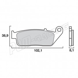 Plaquettes de frein avant SR Sinter Racing/Route BREMBO