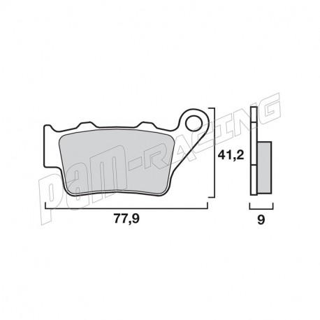 Plaquettes de frein arrière SX Racing/Route BREMBO