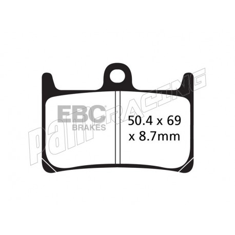 Plaquettes de frein avant Extreme racing GPFAX EBC Brakes KAWASAKI, SUZUKI, YAMAHA