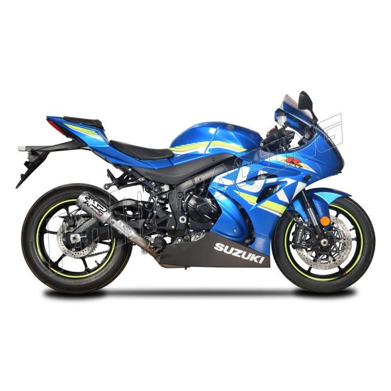 Silencieux type MotoGP dark ou titane GSXR1000 2017-2021 SPARK