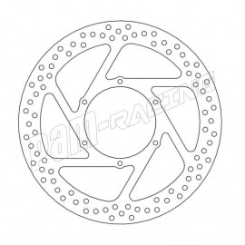 Disque de frein flottant Halo 298 mm ep 5.0 mm Aprillia: Pegaso 600/650/Trail, Husqvarna TR650 Moto-Master