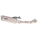 Demi-ligne racing Ø54 mm inox ou titane + silencieux Force titane R1 2015-2024 SPARK