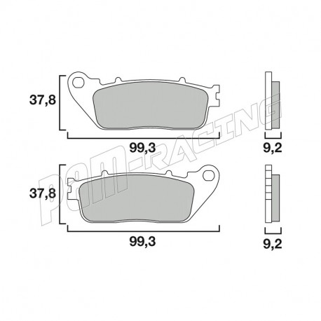 Plaquettes de frein arrière Brembo CB1000R 2008-2020, VFR800F, VFR800 CROSSRUNNER