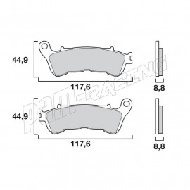 Plaquettes de frein avant SA Sinter route BREMBO HONDA