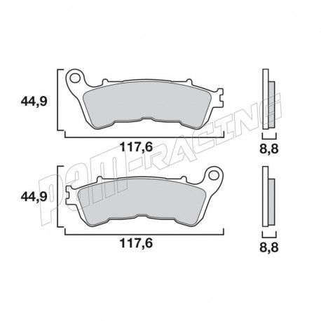 Plaquettes de frein avant SA Sinter route BREMBO HONDA