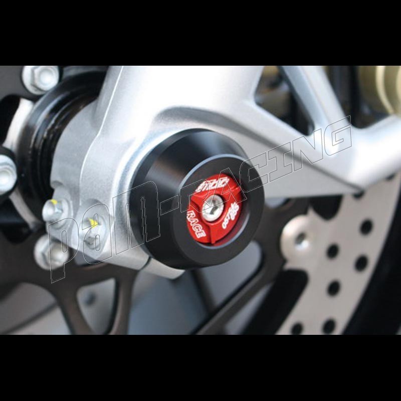 RSV4-RF RSV4-RR 2009-2018 Color : Black Protection Moto Moto Avant et Fourche essieu arri/ère Accident Sliders Roue Protecteur for Aprilia RSV4 RSV4-R