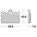 Plaquettes de frein avant racing métal fritté XBK5 CL BRAKES ZXR400