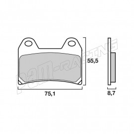 Plaquettes de frein avant Brembo SA Sinter Route 