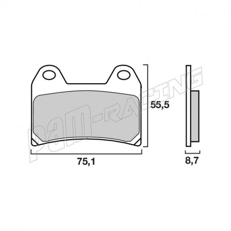 Plaquettes de frein avant Brembo SA Sinter Route 