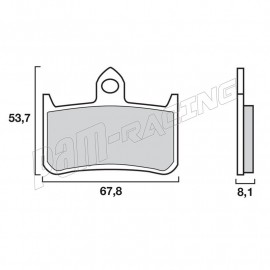 Plaquettes de frein avant Brembo origine HONDA