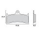 Plaquettes de frein avant organique BREMBO origine BUELL, CB1300 SF, ZX-7RR, ZX9R, MV AGUSTA