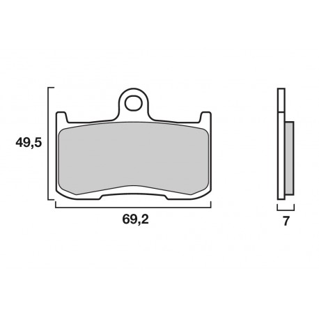 Plaquettes de frein avant BREMBO origine KAWASAKI, TRIUMPH, SUZUKI