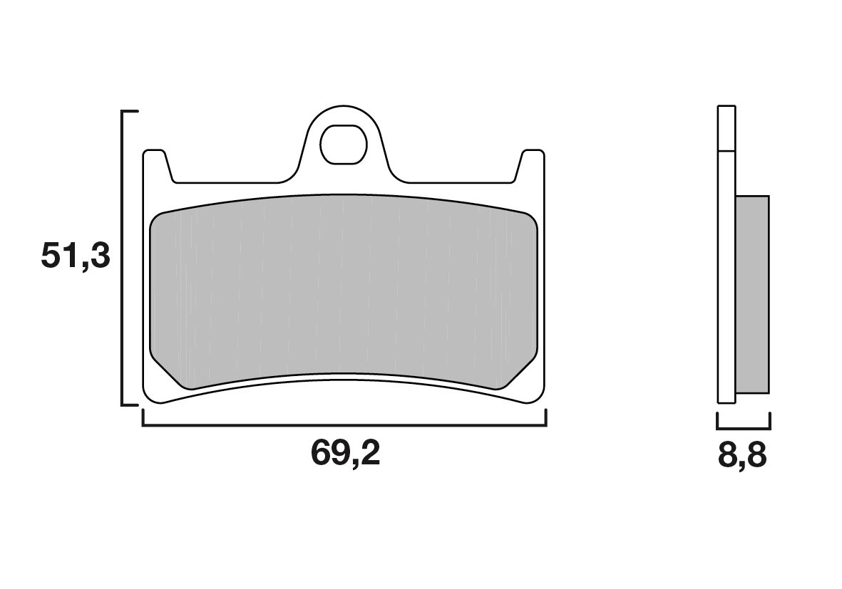 Plaquettes de frein avant origine Yamaha YZF-R1 - R6 R3