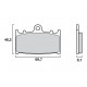 Plaquettes de frein avant Brembo qualité d'origine HUSABERG, KAWASAKI, SUZUKI 