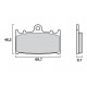 Plaquettes de frein avant organique Brembo qualité d'origine HUSABERG, KAWASAKI, SUZUKI