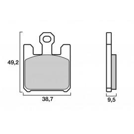Plaquettes de frein avant BREMBO SA Sinter Route KAWASAKI, SUZUKI