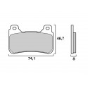 Plaquettes de frein avant Brembo SA Sinter Route HONDA