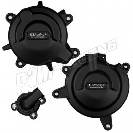 Kit de 3 protections de carter GB Racing Ninja 400, Z400 2018-2023, Ninja 500 2024