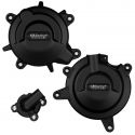Kit de 3 protections de carter GB Racing Ninja 400, Z400 2018-2023, Ninja 500 2024
