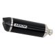 Silencieux Race-Tech aluminium noir embout carbone homologué ARROW Ninja 400 2018-2020