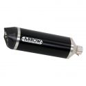 Silencieux Race-Tech aluminium noir embout carbone homologué ARROW Ninja 400 2018-2020