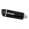 Silencieux Race-Tech aluminium noir embout carbone homologué ARROW Ninja 400 2018-2020